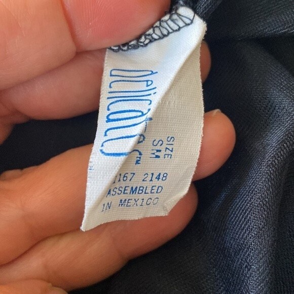 Vintage delicates Black lace nightie sheer robe size s/m - Picture 8 of 9